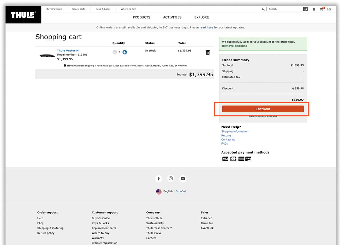 Thule Pro Deals Outdoor Prolink Canada