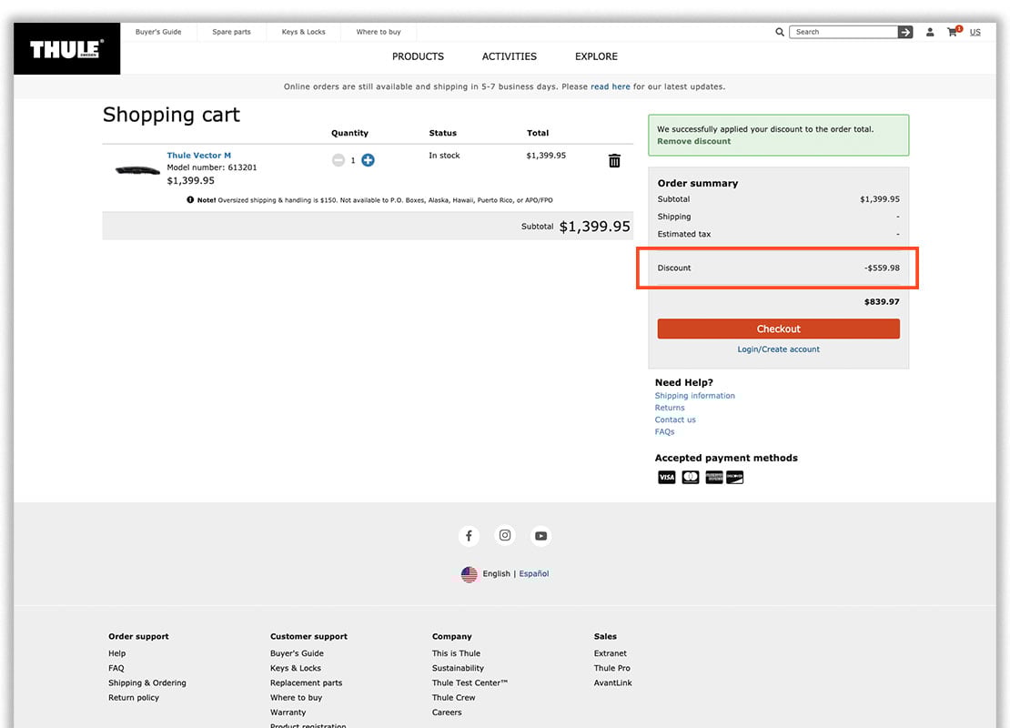 Thule Pro Deals Outdoor Prolink Canada